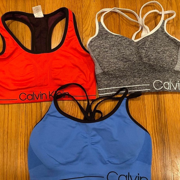 Calvin Klein Sports Bras; Bundle of 3 - Picture 1 of 3